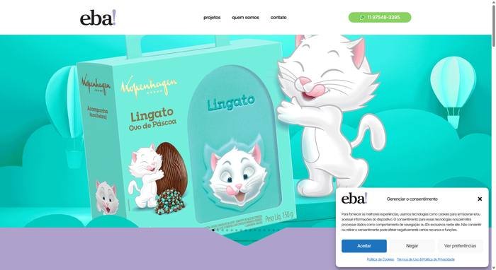 Print do site eba! design estratégico