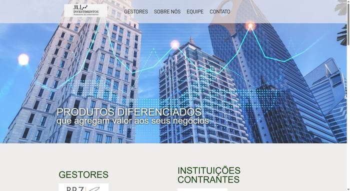 Print do site JL Investimentos