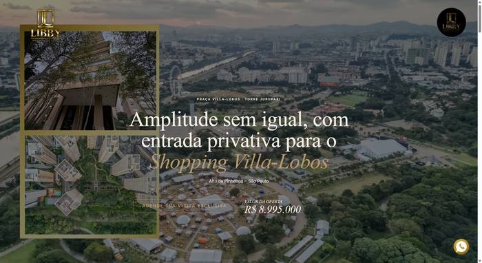 Print da landing page Condomínio Praça Villa Lobos